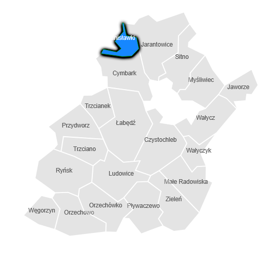 Mapa - sołectwo Stanisławki